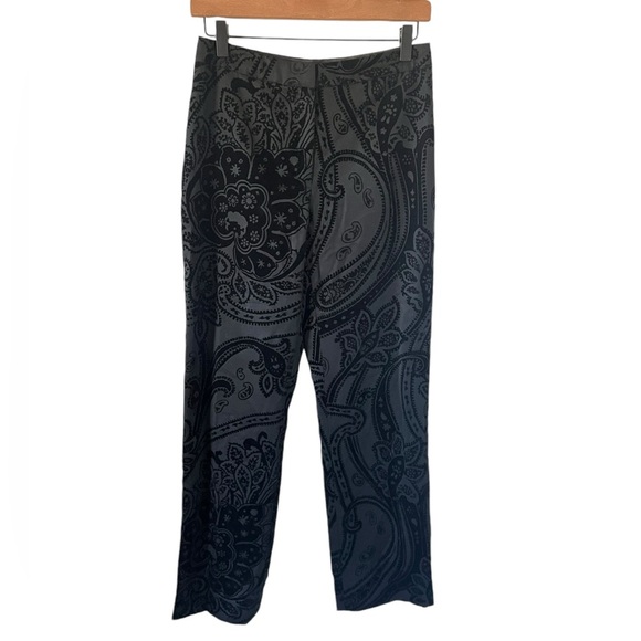 Lafayette 148 Black Wool Jacquard Pants - Picture 3 of 7